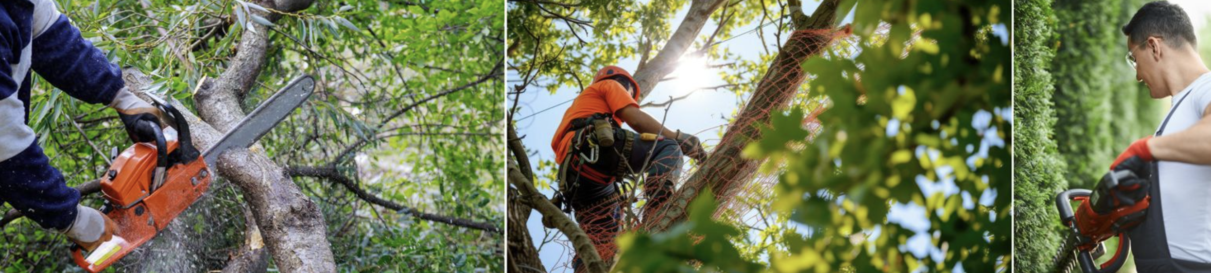 Opération d'élagage à Croissy